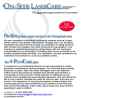 Website Snapshot of On-Site Laser Care