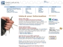 Website Snapshot of OPEN ARCHIVE SYSTEMS, INC.
