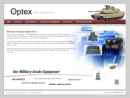 Website Snapshot of OPTEX SYSTEMS INC.