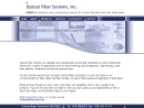 Website Snapshot of Optical Fiber Systems