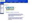 Website Snapshot of ORION AMERICA TECHNOLOGIES, LLC