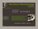 Website Snapshot of One Source Manufacturing Technology