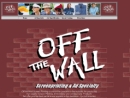 Website Snapshot of Off The Wall Screen Printing & Advertising Specialties