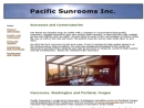 Website Snapshot of Pacific Sunrooms
