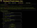 Website Snapshot of Packard Truck Lines, Inc.