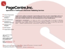Website Snapshot of PageCentre, Inc.