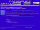 Website Snapshot of Palagis Ice Cream Co.