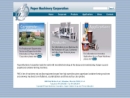 Website Snapshot of Paper Machinery Corp.