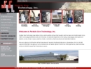 Website Snapshot of Particle Size Technology, Inc.