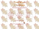 Website Snapshot of Paul Meek Outdoors