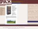 Website Snapshot of Pax Corrugated Products