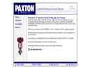 Website Snapshot of Paxton Corporation