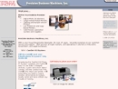 Website Snapshot of Precision Business Machines
