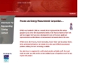 Website Snapshot of Process and Energy Measurement Corporation