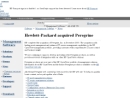 Website Snapshot of PEREGRINE SYSTEMS, INC.