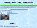 Website Snapshot of PERSONALIZED DATA CORPORATION