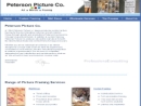 Website Snapshot of Peterson Picture Frame Co.
