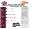Website Snapshot of Petri Baking Products, Inc.