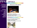 Website Snapshot of PFG PRECISION OPTICS