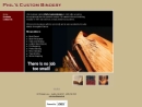 Website Snapshot of Phil's Custom Bindery