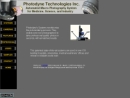 Website Snapshot of PHOTODYNE TECHNOLOGIES