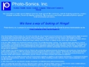 Website Snapshot of PHOTO-SONICS, INC.