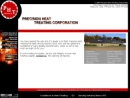 Website Snapshot of Precision Heat Treating Corp.