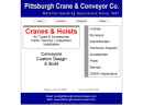 Website Snapshot of Pittsburgh Crane & Conveyor Co.