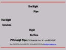 Website Snapshot of PITTSBURGH PIPE & SUPPLY CORP