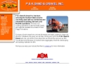 Website Snapshot of P & K Sand & Gravel, Inc.