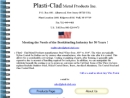 Website Snapshot of Plasti-Clad Metal Products
