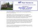 Website Snapshot of Plastic Materials, Inc.