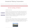 Website Snapshot of Industrial Plating Corp.