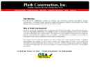 Website Snapshot of Plath Construction