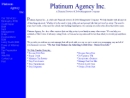 Website Snapshot of Platinum Agency, Inc.