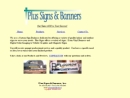 Website Snapshot of Plus Signs & Banners, Inc.
