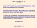 Website Snapshot of PMD INTERNATIONAL, INC