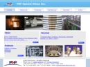 Website Snapshot of PNP Special Alloys Inc.
