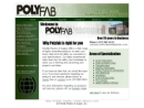 Website Snapshot of Polyfab Plastics
