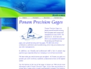 Website Snapshot of Ponam Precision Gages