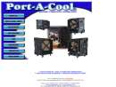 Website Snapshot of Port-A-Cool(r) portable evaporative cooling units
