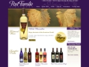 Website Snapshot of Post Familie Vineyards & Winery