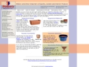 Website Snapshot of Pottery Manufacturing & Distribution (H Q)