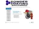 Website Snapshot of Powder Coating Solutions
