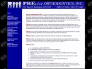 Website Snapshot of Precise Orthodontics