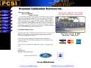 Website Snapshot of Precision Calibration Services, Inc.