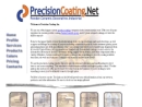 Website Snapshot of Precision Coating