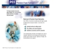 Website Snapshot of Precision Foam Fabrication, Inc.