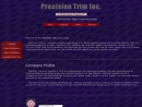 Website Snapshot of Precision Trim, Inc.