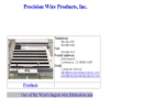 Website Snapshot of Precision Wire Products LLC